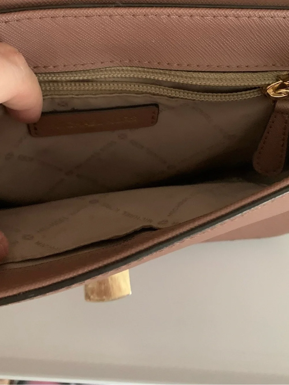 Michael Kors structured leather